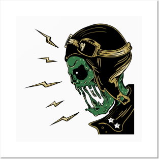 Skull patriot Posters and Art